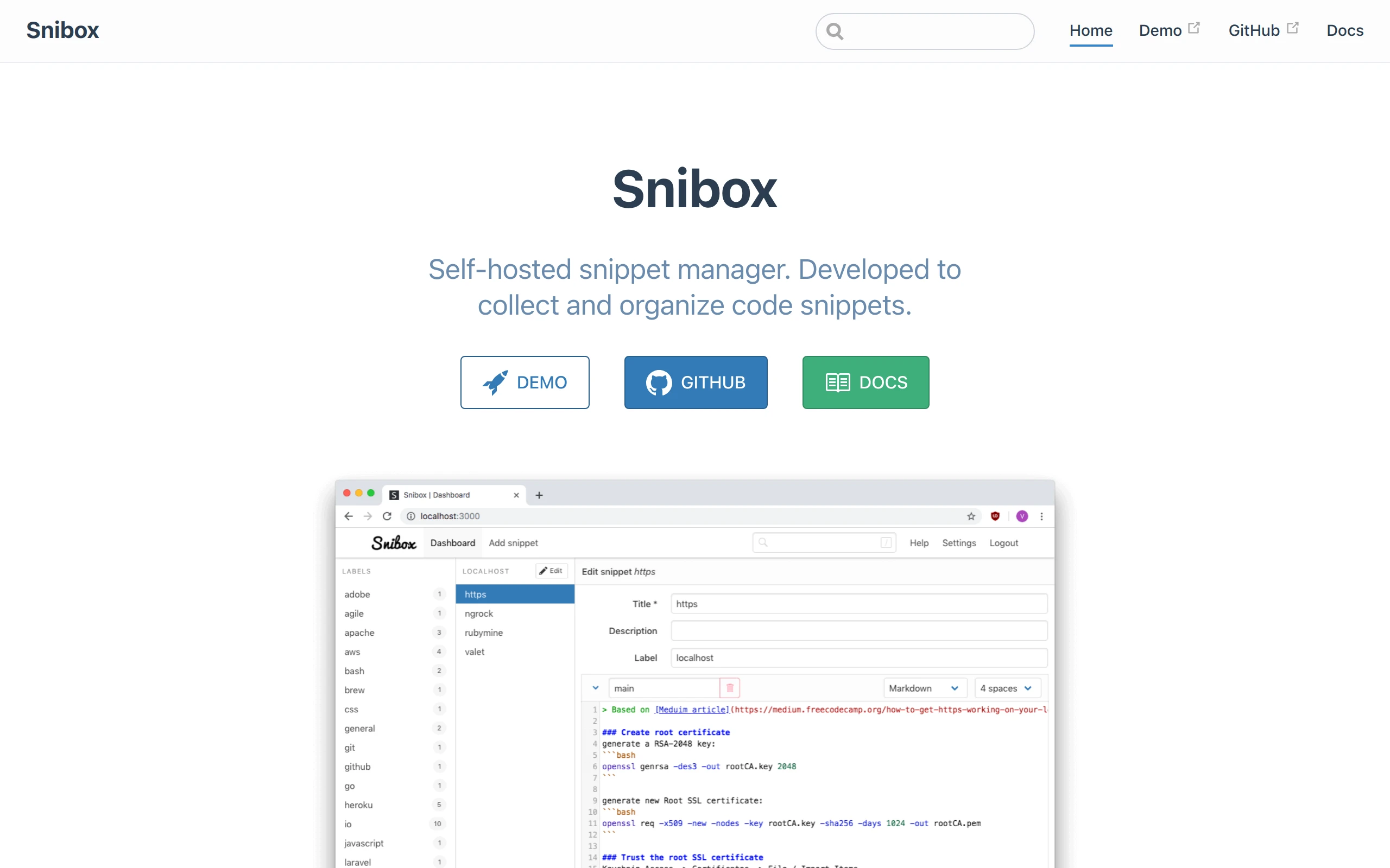 Snibox